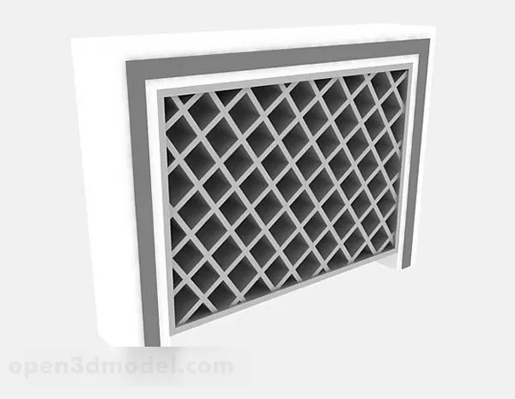 Partition Panel Simple Line 3d model