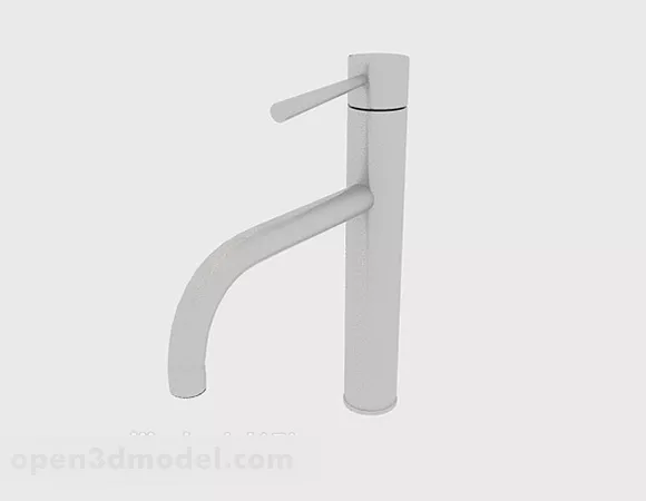 Gray Simple Faucet 3d model Gray Simple Faucet 3d model