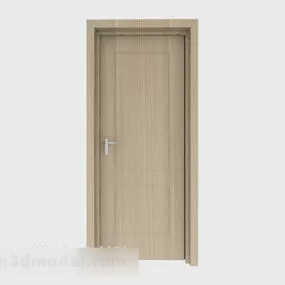 Simple Solid Wood Door V1 3d model