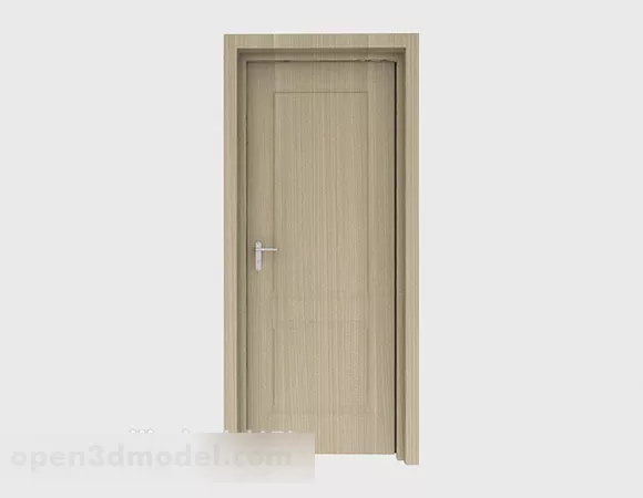 Simple Solid Wood Door V1 3d model Simple Solid Wood Door V1 3d model