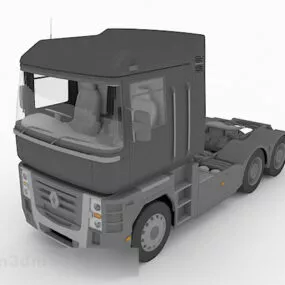 Gray Truck Head 3d model
