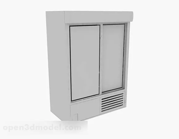 Wardrobe With Slide Door 3d model