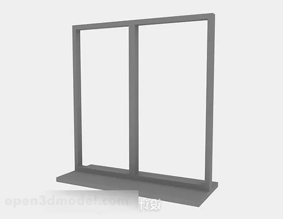 Decorative Circle Gothic Window 3d model
