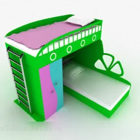 Green Children Bed 3d model