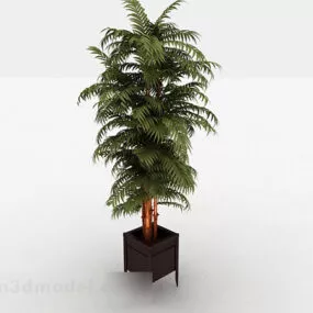 Green indoor landscape tree 3d model