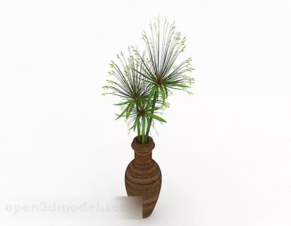 Green Flower Plant Indoor Decoration 3d model Green Flower Plant Indoor Decoration 3d model