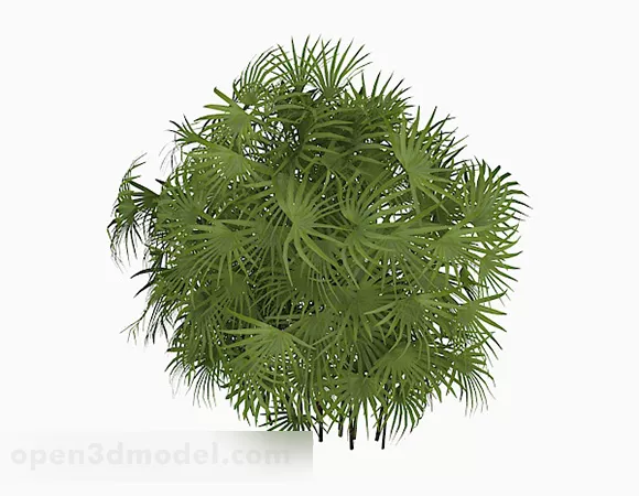 Green Garden Palm Tree 3d model Green Garden Palm Tree 3d model