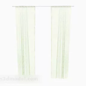 Green Gauze Curtain 3d model