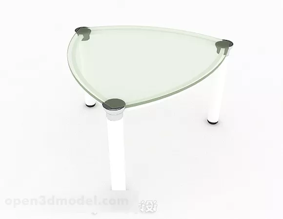 Green Glass Simple Coffee Table 3d model Green Glass Simple Coffee Table 3d model