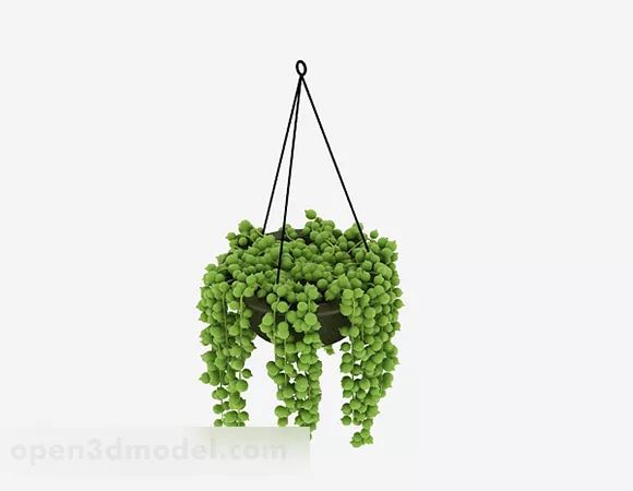 Green Hanging Plant 3d model Green Hanging Plant 3d model