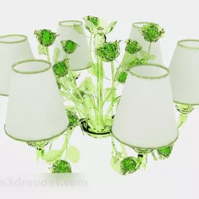 Green Home Chandelier 3d model
