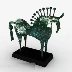 Green Horse Bauble 3d model