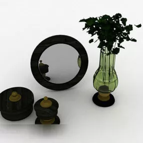 Green Indoor Potted Plant 3d model
