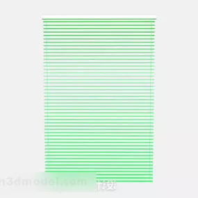 Green Jalousie Curtain 3d model