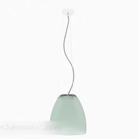 Green Minimalistic Chandelier 3d model