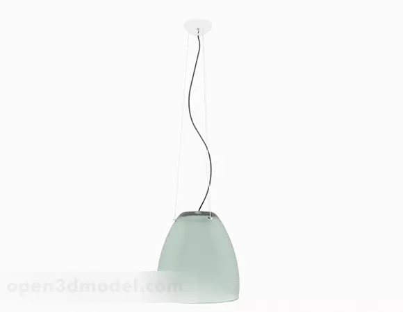Green Minimalistic Chandelier 3d model Green Minimalistic Chandelier 3d model