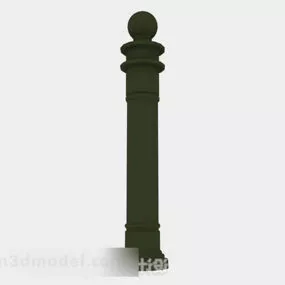 Green Pillar Design 3d model