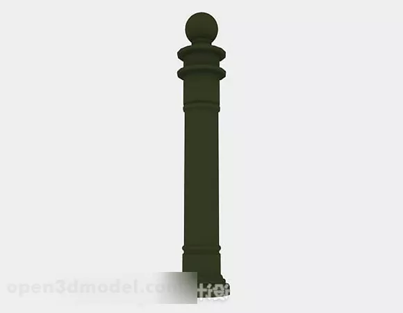 Green Pillar Design 3d model Green Pillar Design 3d model