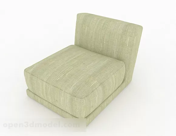 Green Simple Casual Single Sofa Design 3d model Green Simple Casual Single Sofa Design 3d model