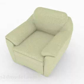 Green Simple Home Single Sofa Furniture 3d model
