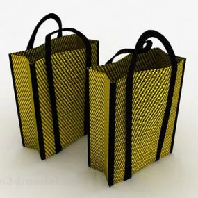 Green Woven Bag 3d model