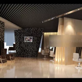 Hair Salon Interior 3d model