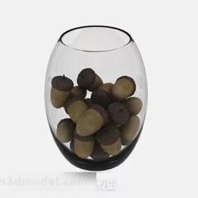 Hazel Fruit In Glass 3d model