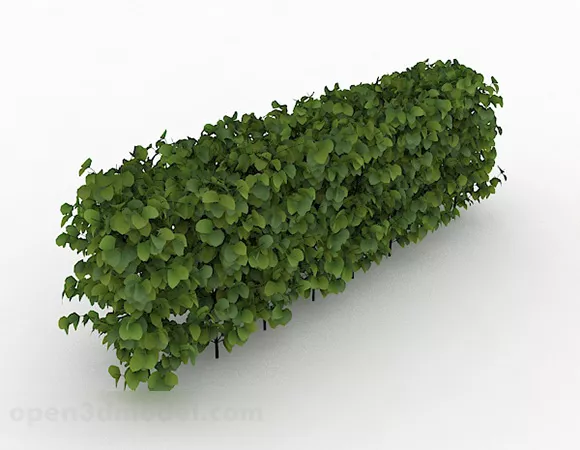 Heart Shaped Leaf Shrub Hedge Free 3d Model Max Open3dmodel 