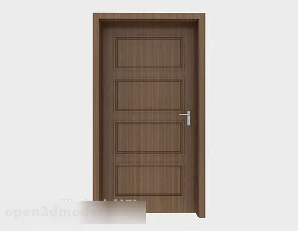 Solid Wood Door V5 3d model Solid Wood Door V5 3d model