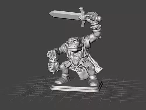 Heroquest Orc Character Printable 3d model Heroquest Orc Character Printable 3d model