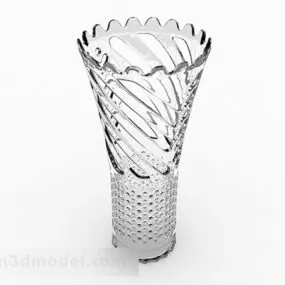 Hollow Flared Glass Bottle 3d model