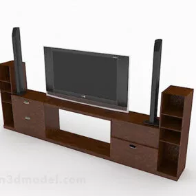 Home Lcd Tv Set 3d model