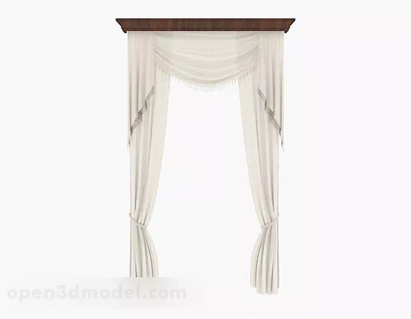 Home Atmosphere Simple Curtain 3d model Home Atmosphere Simple Curtain 3d model