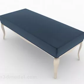 Home Blue Sofa Stool 3d model