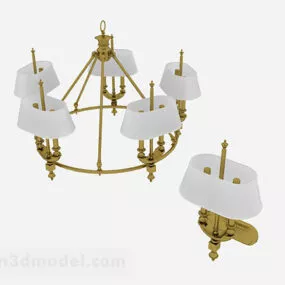 Home Chandelier V1 3d model
