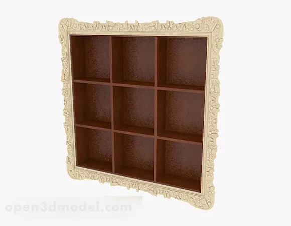 Home Checkered Wall Cabinet Furniture 3d model Home Checkered Wall Cabinet Furniture 3d model