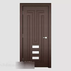 Home Solid Wood Door Design 3d model