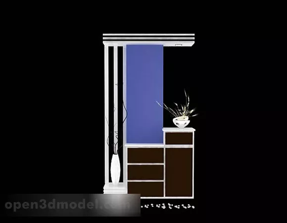 Home Display Cabinet Furniture 3d model Home Display Cabinet Furniture 3d model