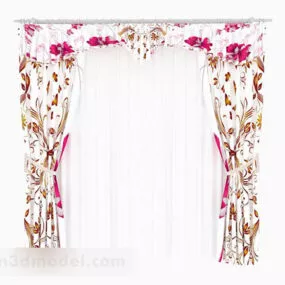 Home Flower Curtain 3d model