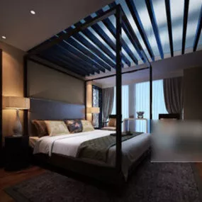 Home Poster Bedroom Interior 3d model