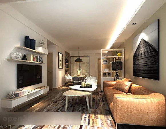 Home Design Modern Living Room Interior 3d model Home Design Modern Living Room Interior 3d model