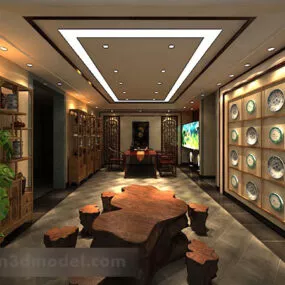 Home Tea Room Interior 3d model