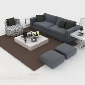 Home Gray Sofa 3d model