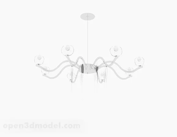 Home Living Room Chandeliers 3d model Home Living Room Chandeliers 3d model
