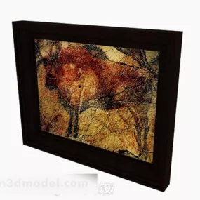 Square Home Painting 3d model