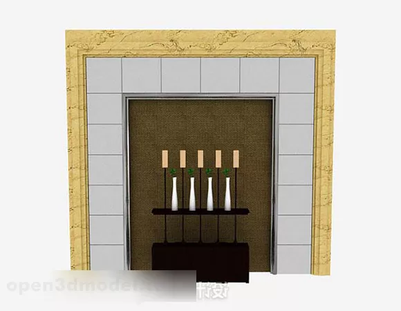 Office Partition Module 3d model