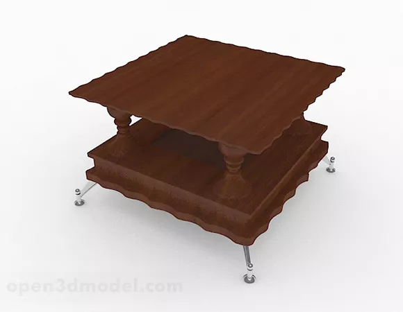 Home Personality Brown Small Coffee Table 3d model Home Personality Brown Small Coffee Table 3d model