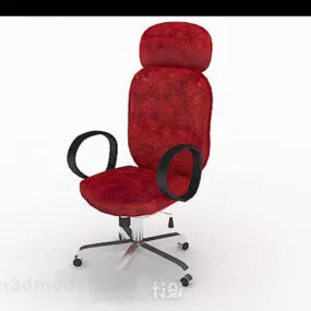 Home Red Lounge Chair 3d model