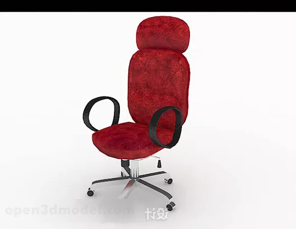 Home Red Lounge Chair 3d model Home Red Lounge Chair 3d model