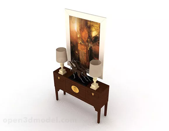 Home Retro Bauble Furniture Decoration 3d model Home Retro Bauble Furniture Decoration 3d model